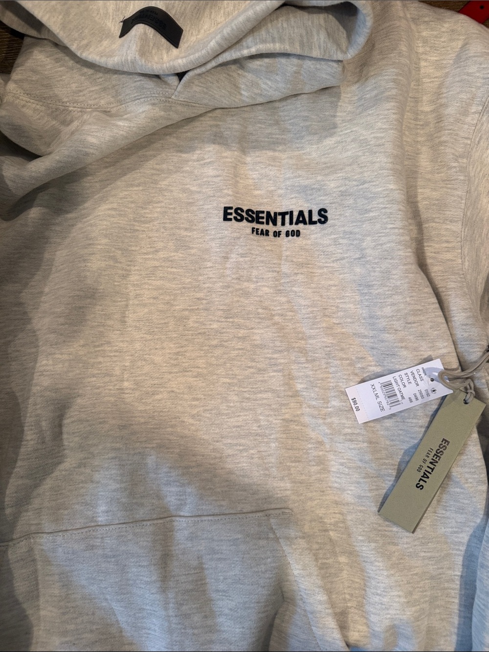 Essentials Light Gray Hoodie
